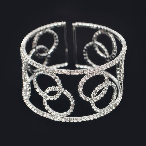 Wrap Rhinestone Bangle - Picture 2 of 4